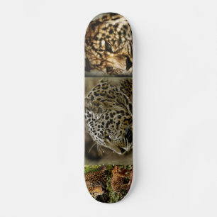 Jaguarvild katt Spots afrikansk Safariöde Skateboard Bräda 19,5 Cm