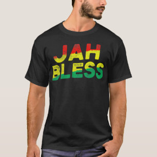 Jah Bless Jamaican Roots Jamaica Rasta Rastafari R T Shirt
