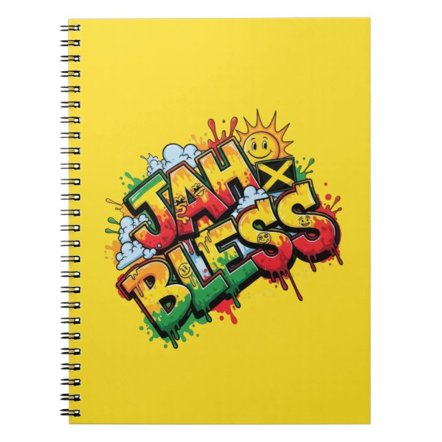 Jah Bless Reggae Anteckningsbok (Framsidan)