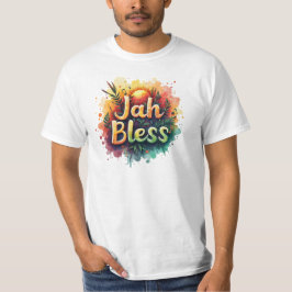 Jah Bless Reggae Watercolor Men’s Value T-Shirt