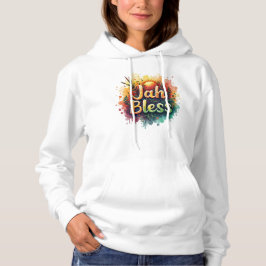 Jah Bless Reggae Watercolor Women’s Hoodie T Shirt