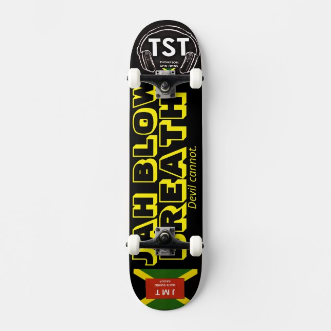 JAH BLOW BREATH DJÄVULEN KAN INTE Skateboard (Framsida)