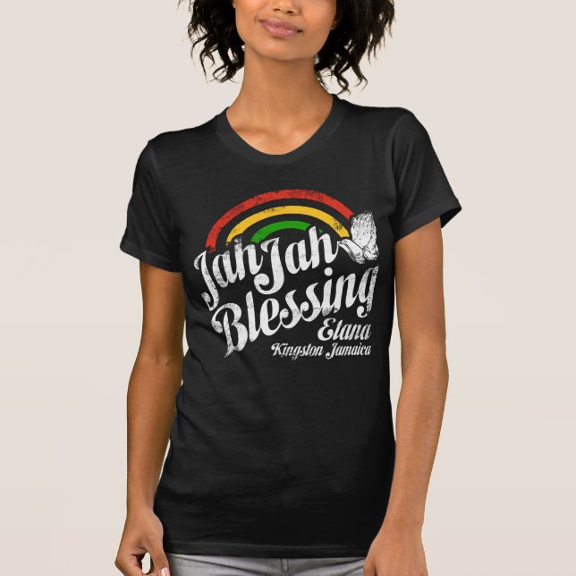 Jah Jah välsignelse Tee Shirt (Framsida)