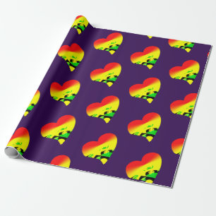 Jah kärlek på lilor presentpapper