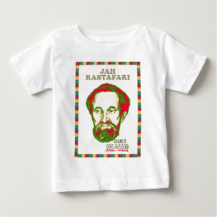 Jah Rastafari Haile Selassie krigarekejsare Tee Shirt