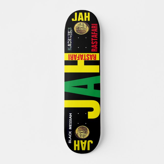 JAH RASTAFARI JMT 7 3/4-tums Skateboard Deck (Framsida)