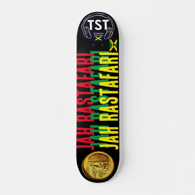 JAH RASTAFARI JMT 7 3/4-tums Skateboard Deck (Framsida)
