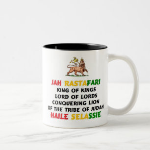 Jah Rastafari mugg - svart