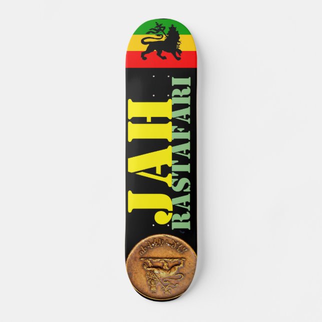 JAH RASTAFARI Skateboard (Framsida)