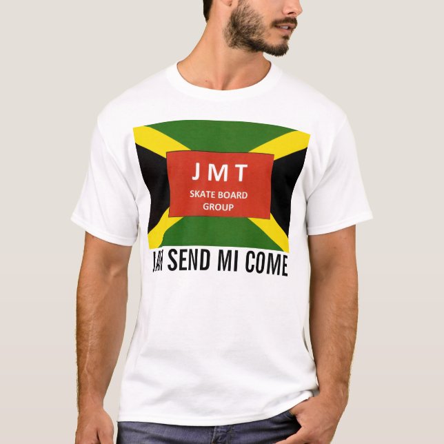 JAH SEND MI KOM. Manar Basic T-Shirt (Framsida)
