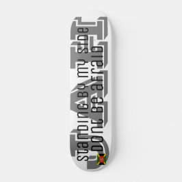 JAH STANDING AV MY SIDE MINI SKATEBOARD BRÄDA 18,5 CM