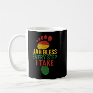 Jah välsigna varje steg jag tar Rasta Kaffemugg