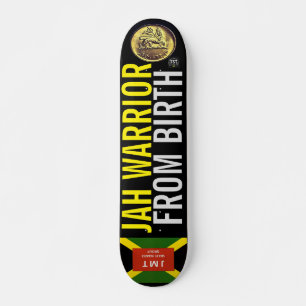 JAH WARRIOR FRÅN BIRTH JMT Skateboard, 7 ¾’ Deck Mini Skateboard Bräda 18,5 Cm