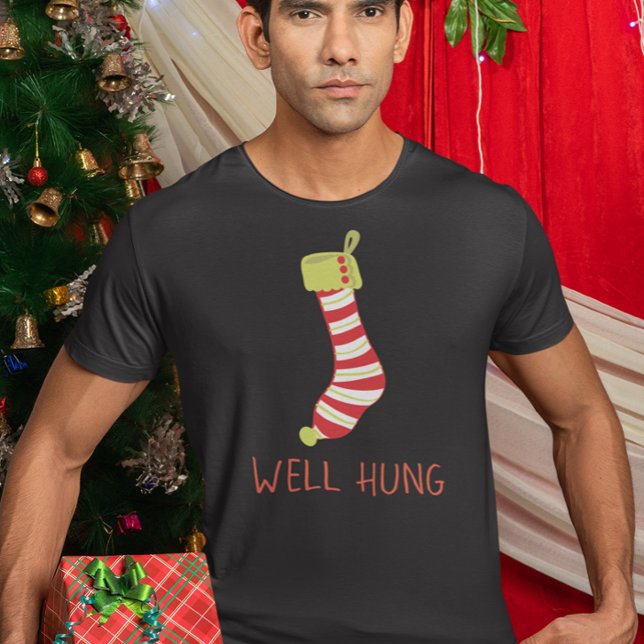 Jaha Hung Stocking Naughty jul Helgdag T Shirt (Skapare uppladdad)