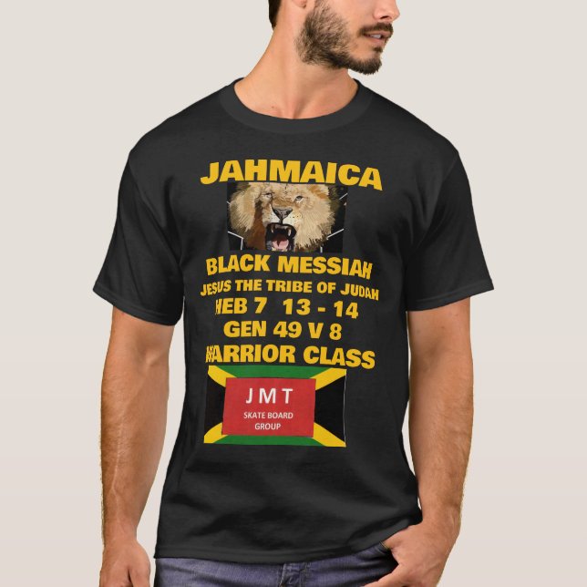 JAHMAICA OFFCIELL Basic Mörk T-Shirt (Framsida)