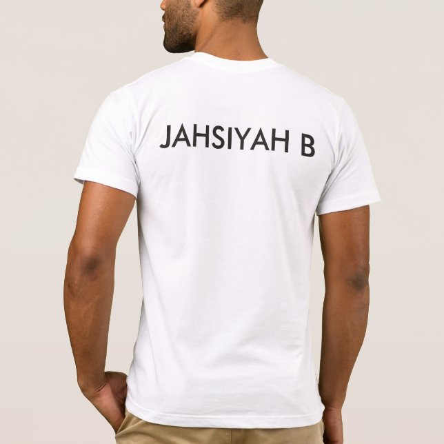 Jahsiyah b Riddim rotar radiosände manar T-tröja Tee (Baksida)
