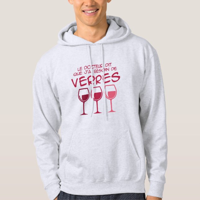 J'ai besoin de verres hoodie (Framsida)