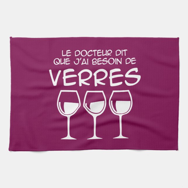 J'ai besoin de verres kökshandduk (Horisontell)