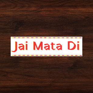 ’Jai Mata Di’ Maa Durga Hindu Bildekal
