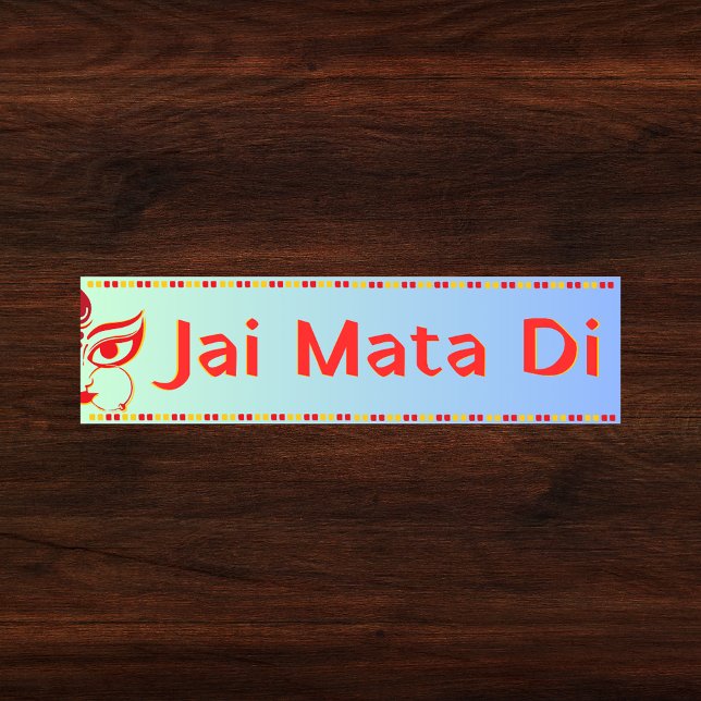 ’Jai Mata Di’ Maa Durga Hindu Bildekal (Skapare uppladdad)