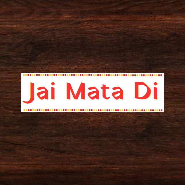 ’Jai Mata Di’ Maa Durga Hindu Bildekal (Skapare uppladdad)