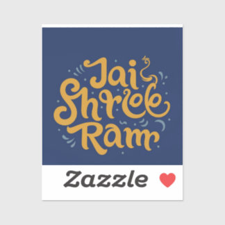 Jai Shree Ram Anpassningsbar-cut Vinyl Sticker - P Klistermärken