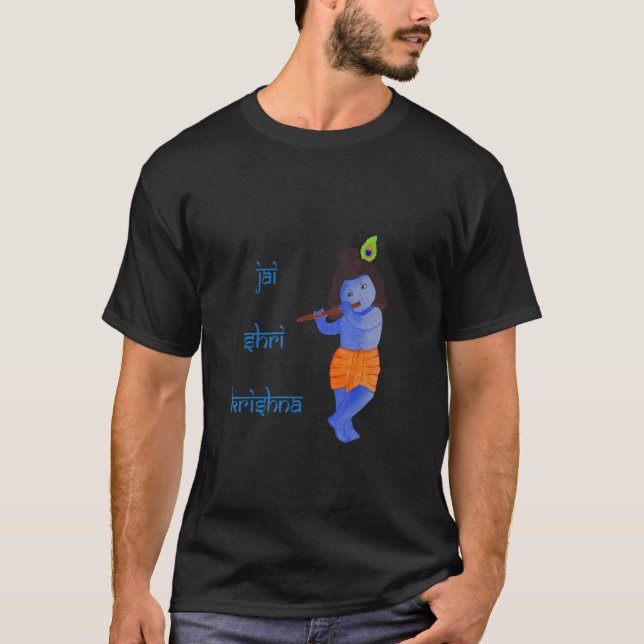 Jai Shri Krishna T Shirt (Framsida)