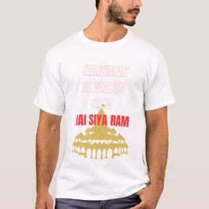 Jai Siya Ram Andlig Hindu T-Shirt Ram Bhakt H