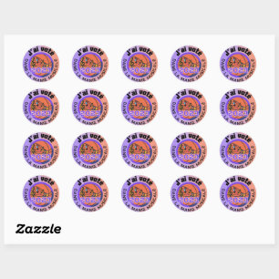 J'ai voté 2023 Manie Musicale Officiel Runt Klistermärke