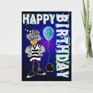 Jail Birthday Card Kort