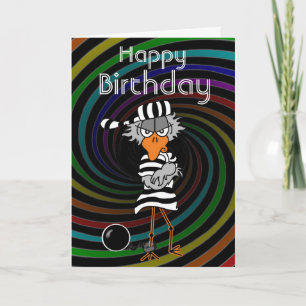 Jail Birthday Card Kort