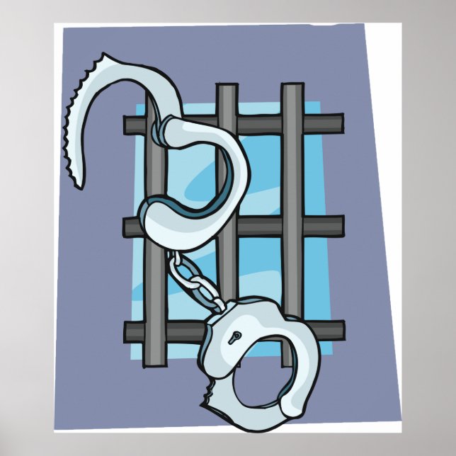 Jail Handcuffs Poster (Framsidan)