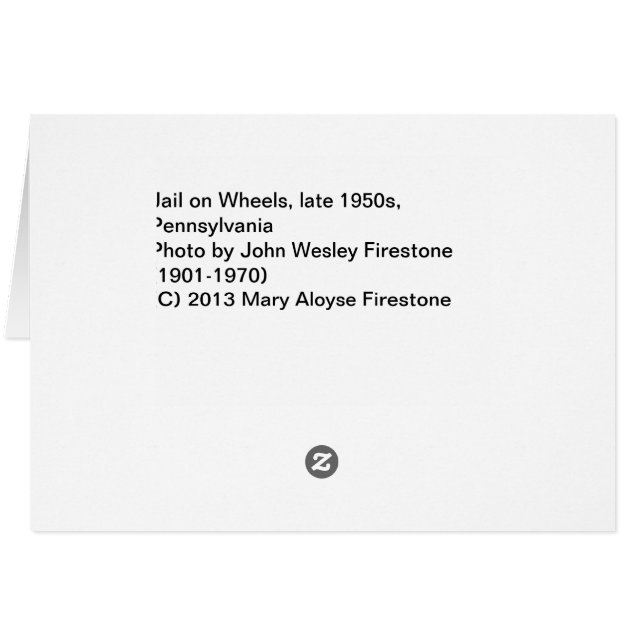 Jail på Hjul Hälsningskort (Baksidan Horizontal)