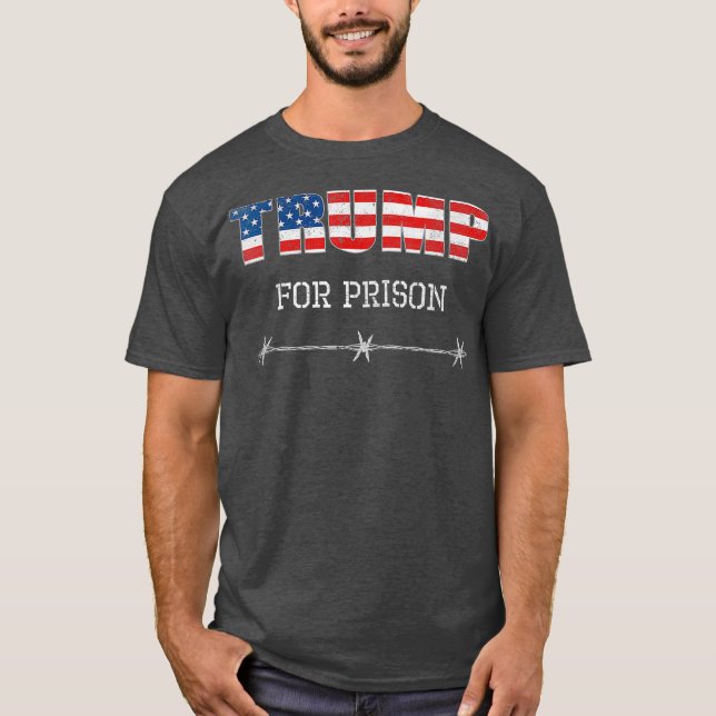 Jail Trump för fängelset Anti Donald Trump T Shirt (Framsida)