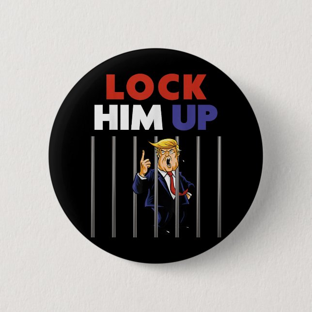 Jail Trump Shirt - Lås upp honom - Antitrump Knapp (Framsida)