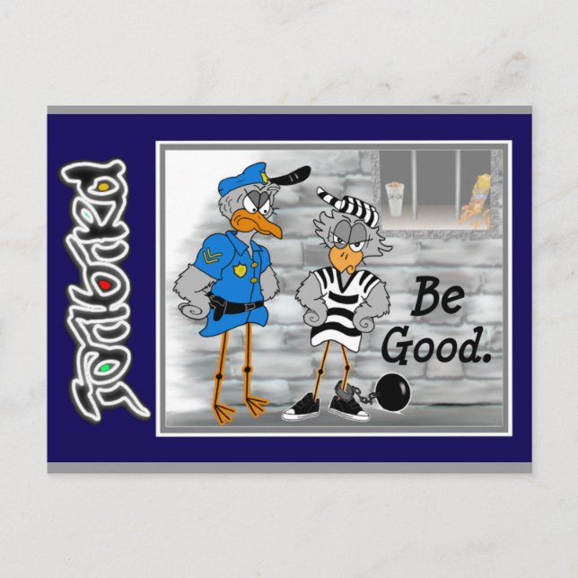 Jailbird Postcard Vykort (Framsida)