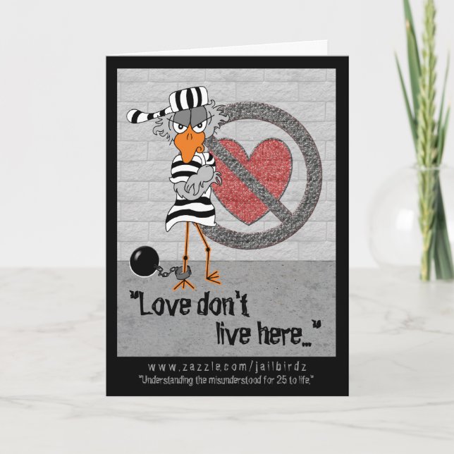 Jailbird Valentine Helgkort (Framsida)