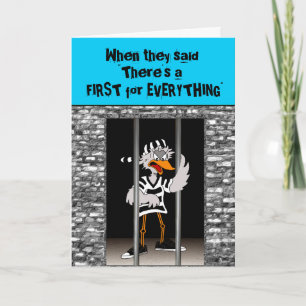 Jailbirdhälsningkort Kort