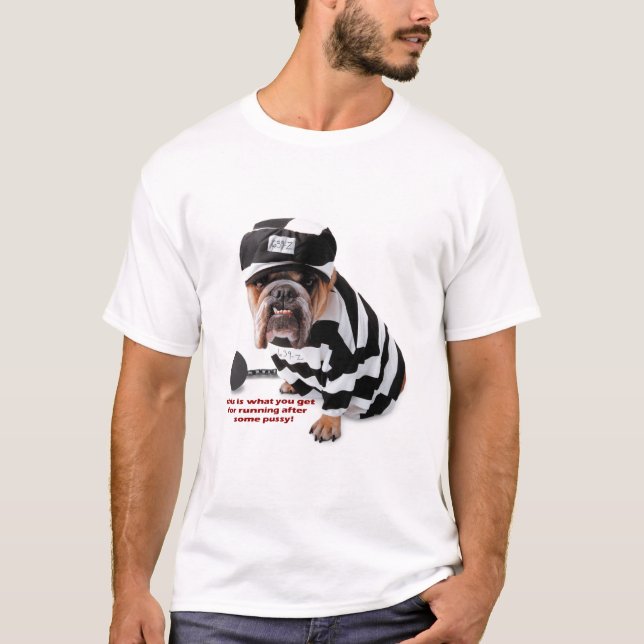 Jailbirdhund T-shirt (Framsida)