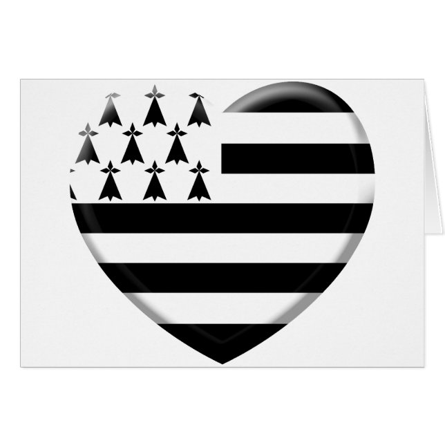 j'aime la Bretagne Hälsningskort (Framsidan Horizontal)