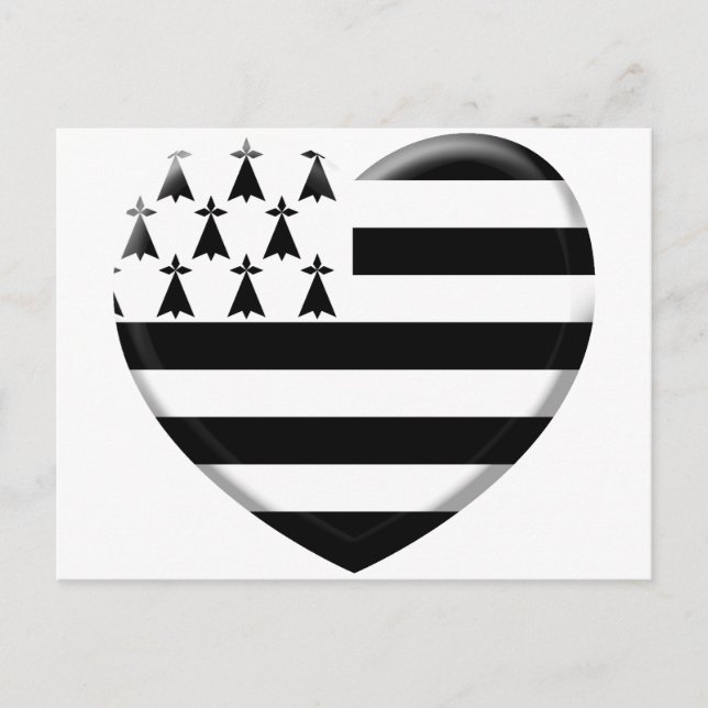 j'aime la Bretagne Vykort (Framsida)