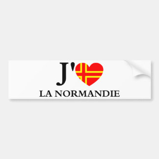 J'aime la Normandie Bildekal