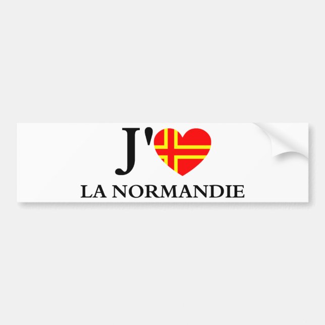 J'aime la Normandie Bildekal (Framsidan)