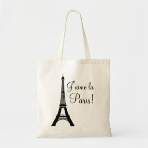 J'aime la Paris älskar jag den Paris totot hänge Tygkasse