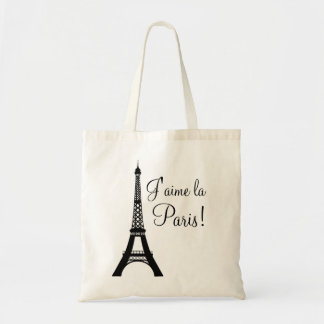 J'aime la Paris älskar jag den Paris totot hänger Tygkasse