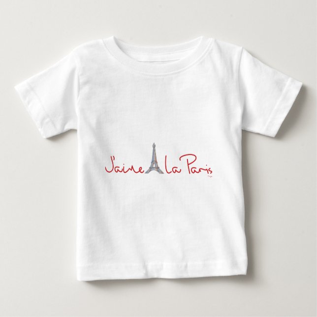 J'aime La Paris (I kärlek Paris) T-shirt (Framsida)
