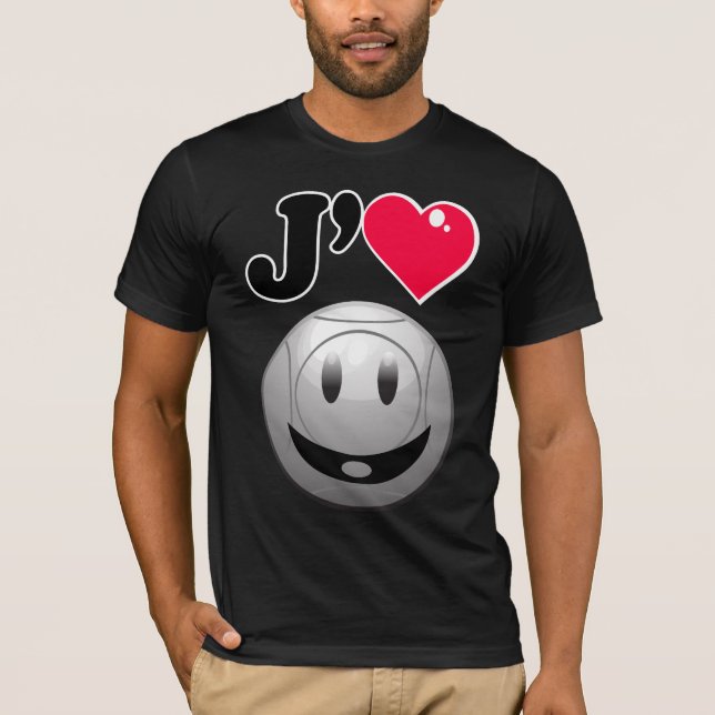 J'aime la pétanque tee (Framsida)