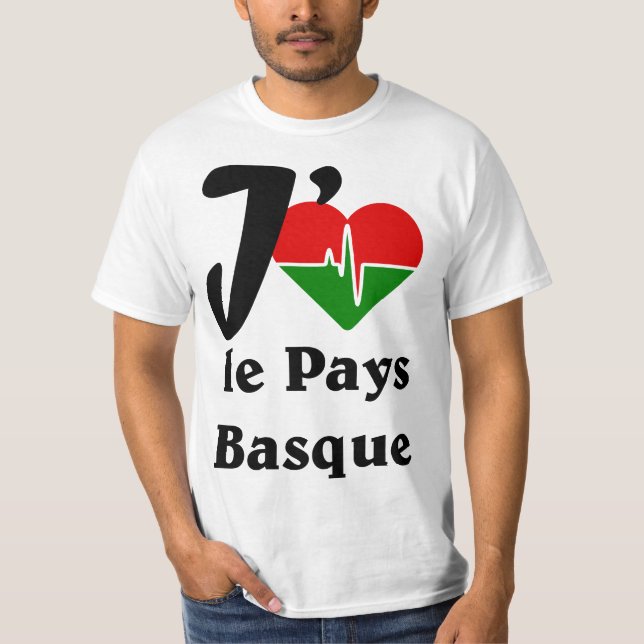 J'aime le Pays-Basque T Shirt (Framsida)