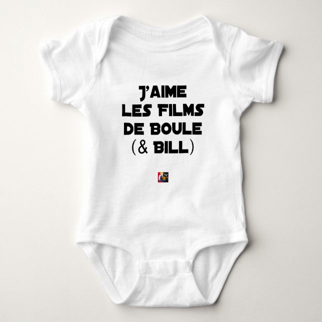 J'aime les Films de Boule (& Bill) - Jeux de Mots Tee (Framsida)