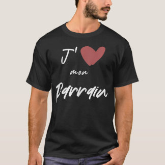 J'aime Mon Parrain Gift Manar Women Kids Son Daugh T Shirt